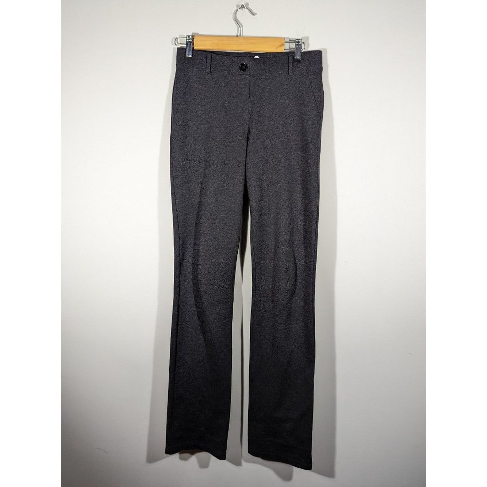 Betabrand Charcoal Grey Dress Yoga Pants Women's Size S Long